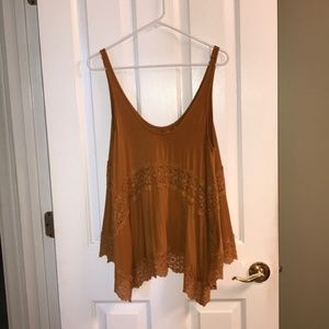 AE Soft & Sexy Burnt Orange Tank Size Large